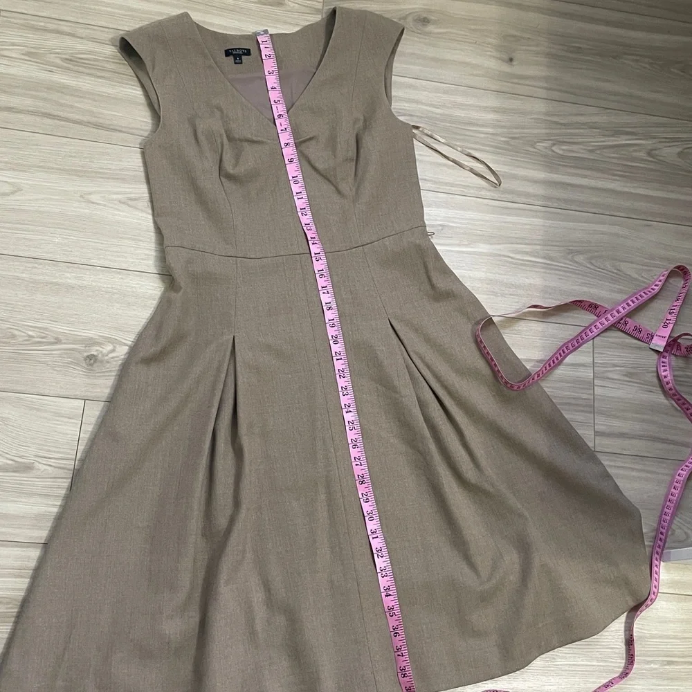 Talbots A Line Tan Midi Wool Dress - Picture 11 of 11